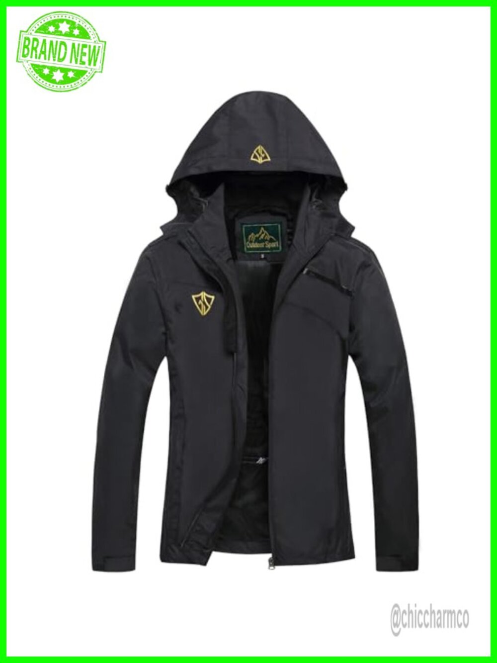 Lightweight Waterproof Rain Jacket Windproof Packable Hooded Windbreaker